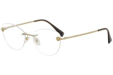 versace eyewear メンズ|Versace rimless eyeglasses.